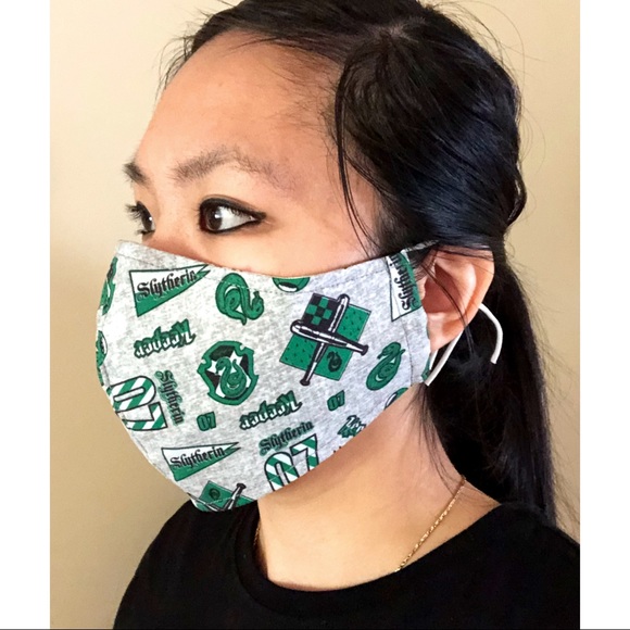 Harry Potter Slytherin Face Mask (kids and adults) - Picture 1 of 5